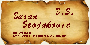 Dušan Stojaković vizit kartica